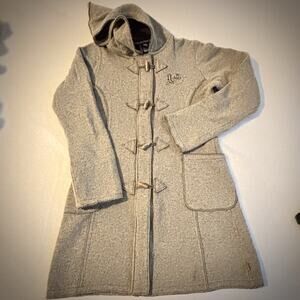 Vintage Gsus Sindustries‎ Wool Blend Cardigan Jacket Hooded Hobo Chic Large
